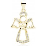 Lunica Stříbrný přívěsek ZLATÝ ANDĚL 0149 – Zboží Mobilmania