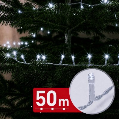 Phenom LED světelný řetěz 50 m, 1000 LED, studená bílá – Hledejceny.cz