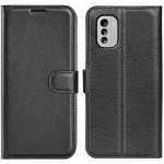 Litchi peněženkové na mobil Nokia G60 5G - černé – Sleviste.cz