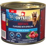 Ontario Adult hovězí pate s příchutí spirulíny 200 g – Hledejceny.cz