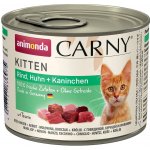 Carny Kitten Hovězí & krůtí srdce 6 x 200 g – Hledejceny.cz