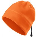 Malfini HV fleece čepice Practic 2v1 5V9 fluorescenční oranžová