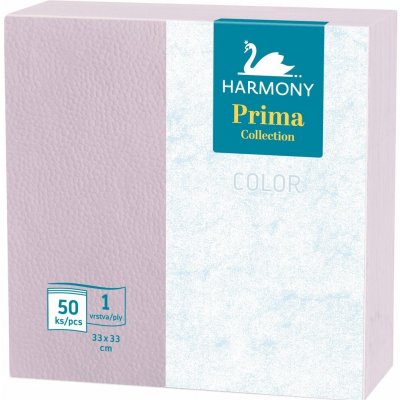 Harmony Color papírové ubrousky fialové 1V 50ks 140016 33x33cm