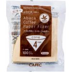 Cafec Abaca Papírové filtry vel. 4 100 ks nebělené – Hledejceny.cz