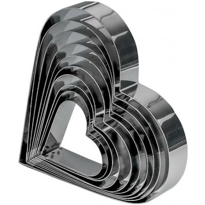 Martellato ráfek dortový nerez srdce prům.28 v.4cm – Hledejceny.cz