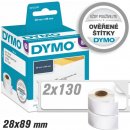 Dymo 89mm x 28mm, bílé, S0722370