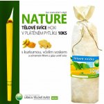 Hoxi Nature Ušní svíce bez esenciálních olejů v plátěném pytlíku 10 ks – Hledejceny.cz