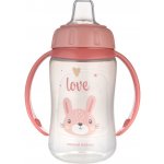 Canpol Babies hrneček tréningový s úchyty Cute Animals růžový zajíc 320ml – Zboží Mobilmania
