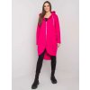 Dámská mikina Tmavě růžová dámská dlouhá mikina na zip RVBL5775.17XFUCHSIA