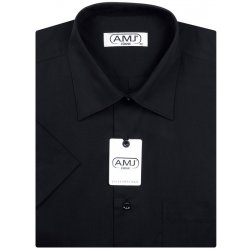 Pánská Košile AMJ košile s krátkým rukávem JK017 černá
