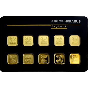 Argor-Heraeus Multicard zlatý slitek 10 x 1 g
