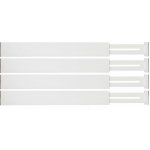 RUHHY 25632 Organizér do zásuvky nastavitelný 42 - 56 cm, 4 ks, bílý – Zboží Mobilmania