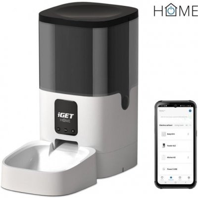 iGET HOME Feeder 6 l - automaticé krmítko pro domácní mazlíčky na suché krmino 6 l