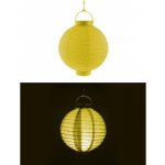 Lampion 20cm s LED světlem žlutý – Zboží Dáma