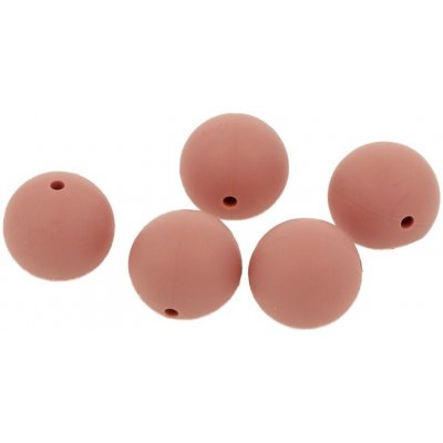 Natana silikonové korálky tmavě pudrový 19 mm 5 ks – Hledejceny.cz