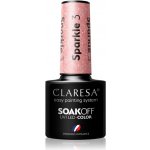Claresa SoakOff UV/LED Color Sparkle gelový lak na nehty odstín 3 5 g – Zboží Mobilmania