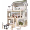 FunPlay 5944 Dřevěný domeček pro panenky s příslušenstvím3 patra 62x26,5x78cm