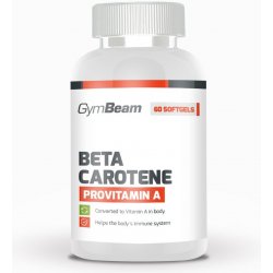 GymBeam Beta Carotene unflavored 60 kapslí