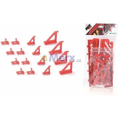 PROSPERPLAST Sada držáků BINEER HOOKS na montážní panely, červené, 16 ks – Zboží Mobilmania