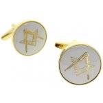 Knoflickarna.CZ manžetové knoflíčky svobodní zednáři zlaté – Hledejceny.cz