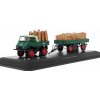 Sběratelský model Schuco Mercedes-Benz Unimog 401 + přívěs s nákladem 1:43