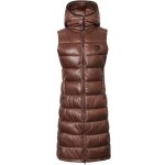 Covalliero Dámská zimní vesta dlouhá hnědá – Zboží Dáma