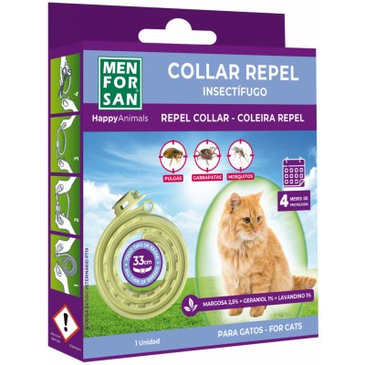 Menforsan Antiparazitní obojek pro kočky 33 cm – Hledejceny.cz
