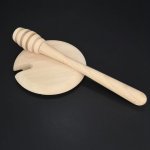 AMADEA Dřevěné víko na sklenici s naběračkou na med, masivní dřevo – Zboží Dáma AMADEA Dřevěné víko na sklenici s naběračkou na med, masivní dřevo – Zboží Dáma