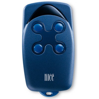 NICE S.p.A. 4-kanálový modrý radiový ovladač FLO4 s pevným kódem – Sleviste.cz