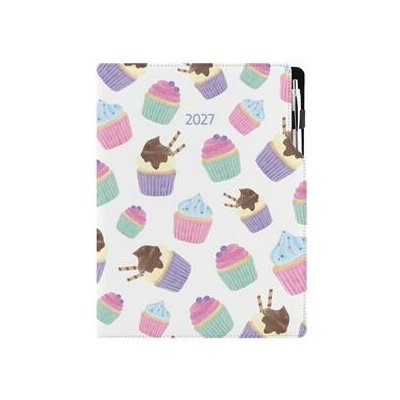 Design A4 týdenní 2027 Cupcake – Sleviste.cz