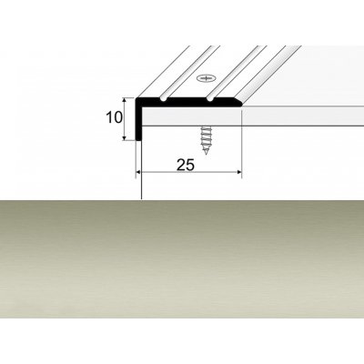 Profil Team Schodová hrana inox E07 1,2 m 25x10 mm – Zboží Mobilmania