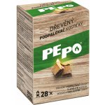 PE-PO dřevěný podpalovač kostičky 28 ks – Sleviste.cz