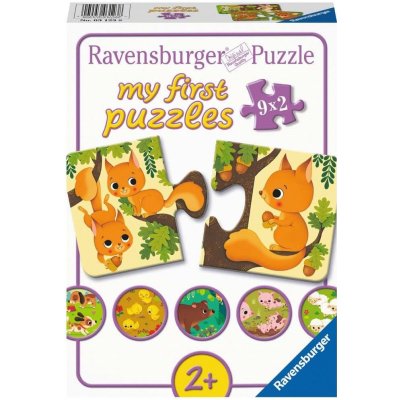 RAVENSBURGER Moje první Zvířátka a mláďátka 9x2 dílků