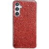 Pouzdro a kryt na mobilní telefon Samsung Protemio 75618 Glitter ochranný obal Samsung Galaxy A15 / A15 5G červený