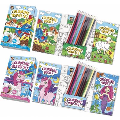 Omalovánky s 12 pastelkami – Zboží Dáma