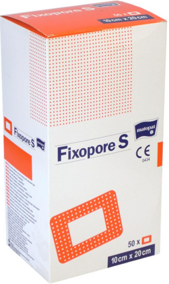 Fixopore S 10 x 20 cm á 50 ks sterilní náplast od 935 Kč - Heureka.cz