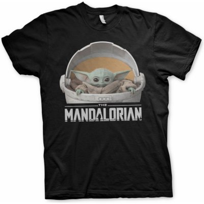Funko pánské tričko Mandalorian Grogu černé