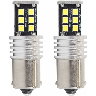 LED AMIO CANBUS 15SMD 2835 7,5W 1156 (P21W) Bílá 12V / 24V, sada 2 ks. – Hledejceny.cz
