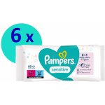 Pampers Sensitive Dětské vlhčené ubrousky 6 x 80 ks – Zboží Dáma