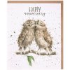 Přání Wrendale Designs Přání k výročí Wrendale Designs "Anniversary Owls" - Sovy