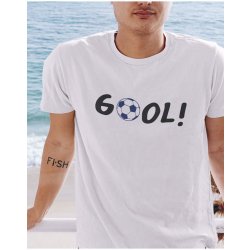 Bezvatriko pánské tričko Fotbal GOOL Canvas 1562 bílé