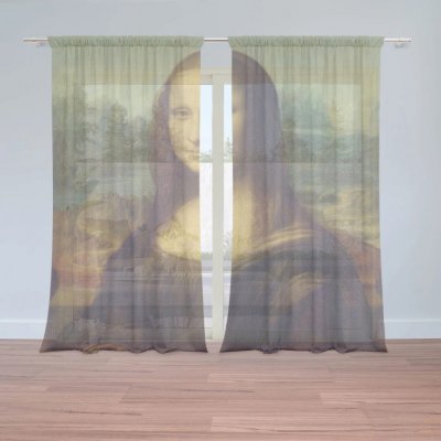 Sablio Záclony Mona Lisa - Leonardo da Vinci: 2ks 150x250cm – Hledejceny.cz