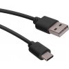 usb kabel Forever GSM032575 USB-C, 2A, 1m, černý