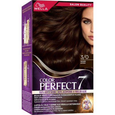 WELLA Color Perfect 3/0 Tmavě hnědá 135 ml – Zboží Dáma