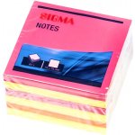 SIGMA Bloček samolepicí 75 mm 80 lístků neon 6 ks – Hledejceny.cz