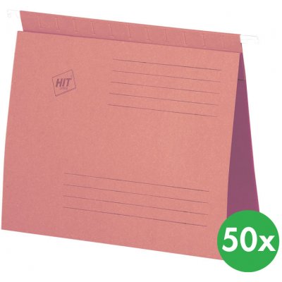 HIT Office Závěsné desky s rychlovazačem A4 růžové 50 ks – Zboží Živě