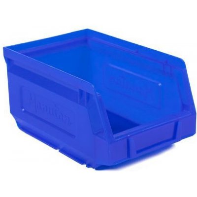 Manutan Plastový box 8,3 x 10,3 x 16,5 cm, modrý – Zbozi.Blesk.cz