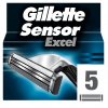 Holicí hlavice a planžeta Gillette Sensor Excel 5 ks