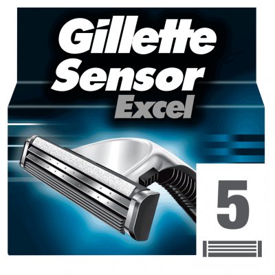 Gillette Sensor Excel 5 ks – Zboží Mobilmania