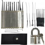 Sada planžet LockPick 15v1 + 1ks trénovací průhledný zámek LG-COT-103 – Hledejceny.cz